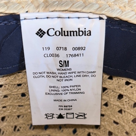 Columbia Bella Falls Straw Hat Womens Size Small - Picture 6 of 7